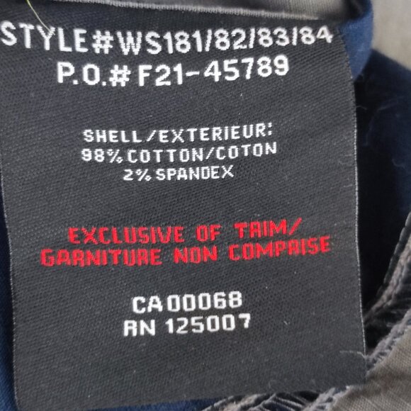 Tough Duck Work Wear Shirt men's size L grey and blue short sleeve durable - Picture 5 of 10